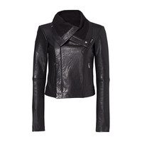 Max Classic Leather Jacket, Black - Maisonette