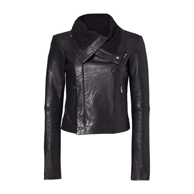 Max Classic Leather Jacket, Black - Maisonette