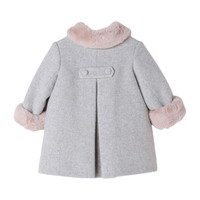 Fur Collar Coat, Grey