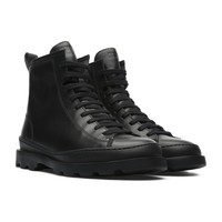 Women's Lace Up Brutus Boot, Black