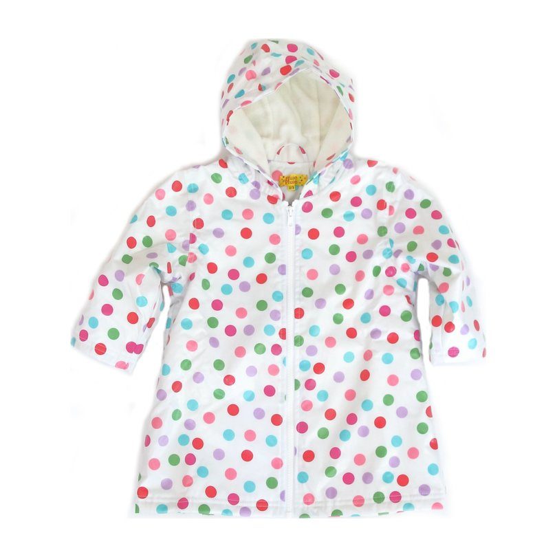 Raincoat with Lining, Polka Dot - Outerwear - Maisonette