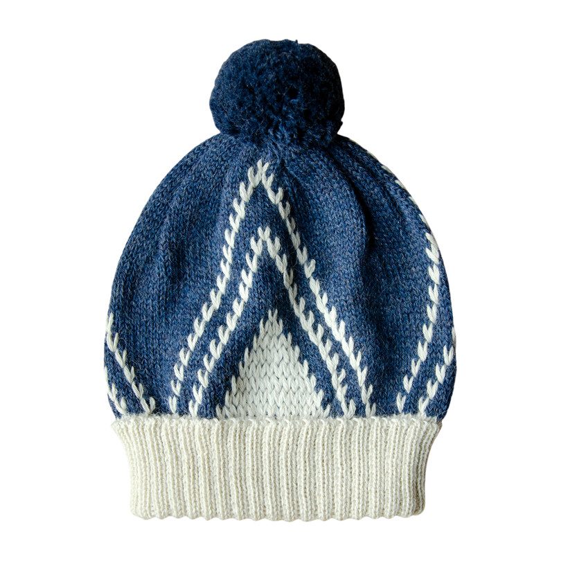 Knitted Baby Alpaca Beanie, Moonlight Blue Knitted Baby Alpaca Beanie, Moonlight Blue