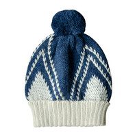 Knitted Baby Alpaca Beanie, Moonlight Blue