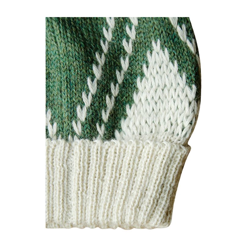 Knitted Baby Alpaca Beanie, Moss Green Knitted Baby Alpaca Beanie, Moss Green