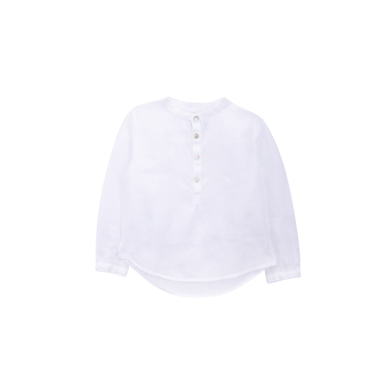 Linen Tunic, White - Tops - Maisonette