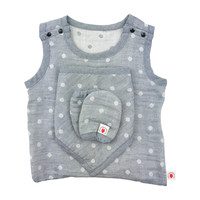 100% GOTS-Certified Organic Cotton Newborn Gift Set, Charcoal