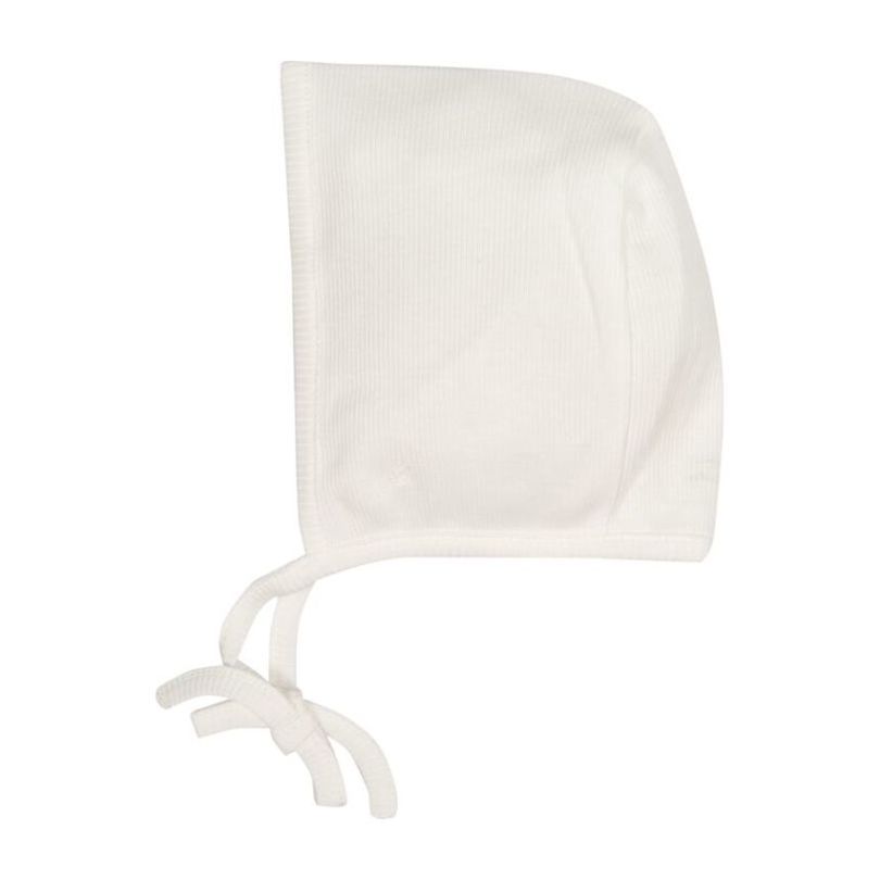 Organic Bebe Simple Bonnet, Off-White Organic Bebe Simple Bonnet, Off-White