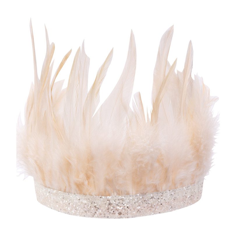 Pink Feather Party Crown Pink Feather Party Crown
