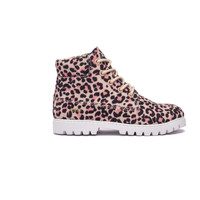 Mismatch Atticus Boot, Pink Leopard