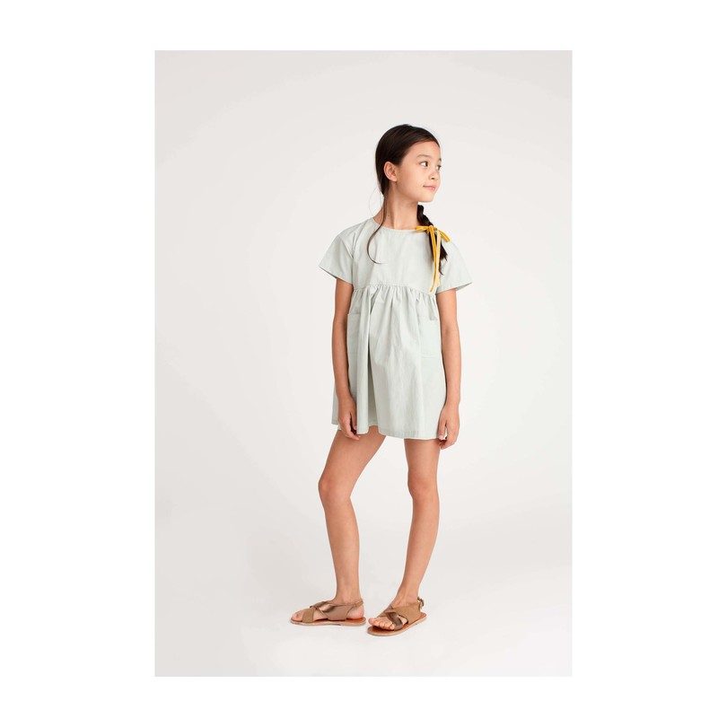 Gracie Dress, Mint Cotton Poplin Gracie Dress, Mint Cotton Poplin