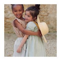 Gracie Dress, Mint Cotton Poplin