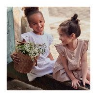 Lu Lu Ruffle Top, Nutmeg Mini Gingham