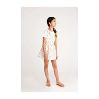 Millie Overall Dress, Cat Tulips