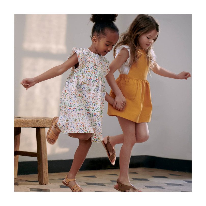 Millie Overall Dress, Marigold Twill Millie Overall Dress, Marigold Twill