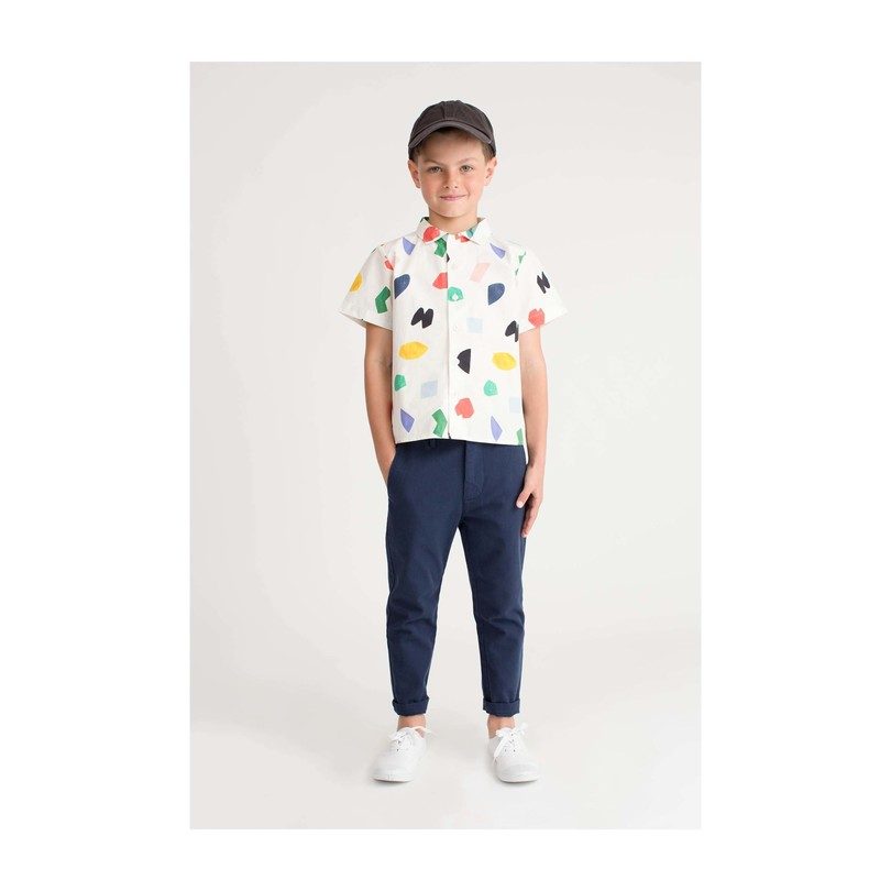 Ollie Short Sleeve Button Down, Abstract Shapes Ollie Short Sleeve Button Down, Abstract Shapes
