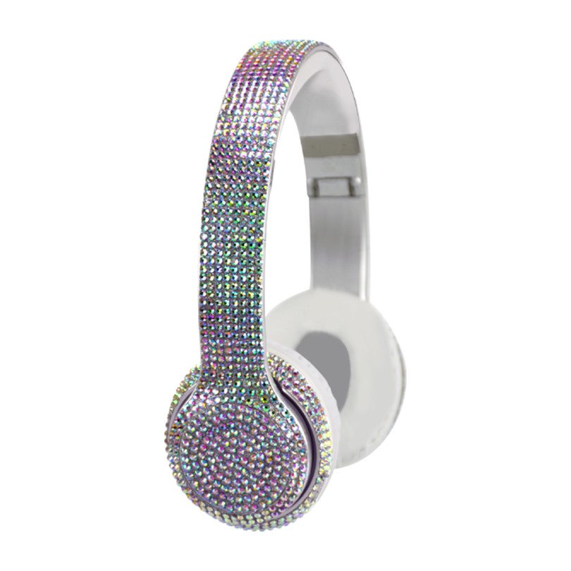 Iridescent Bling Headphones with LED Speakers Iridescent Bling Headphones with LED Speakers