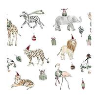 Original Footie Romper, Holiday Safari