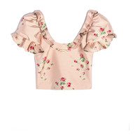 *Exclusive* Womens Palace Top, Floral Jacquard