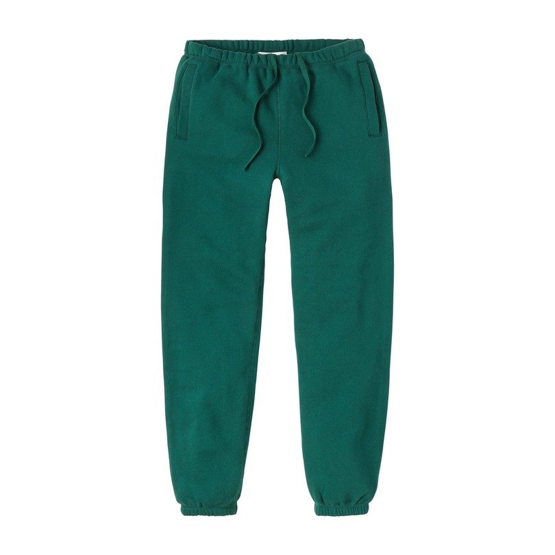 green sweat pants