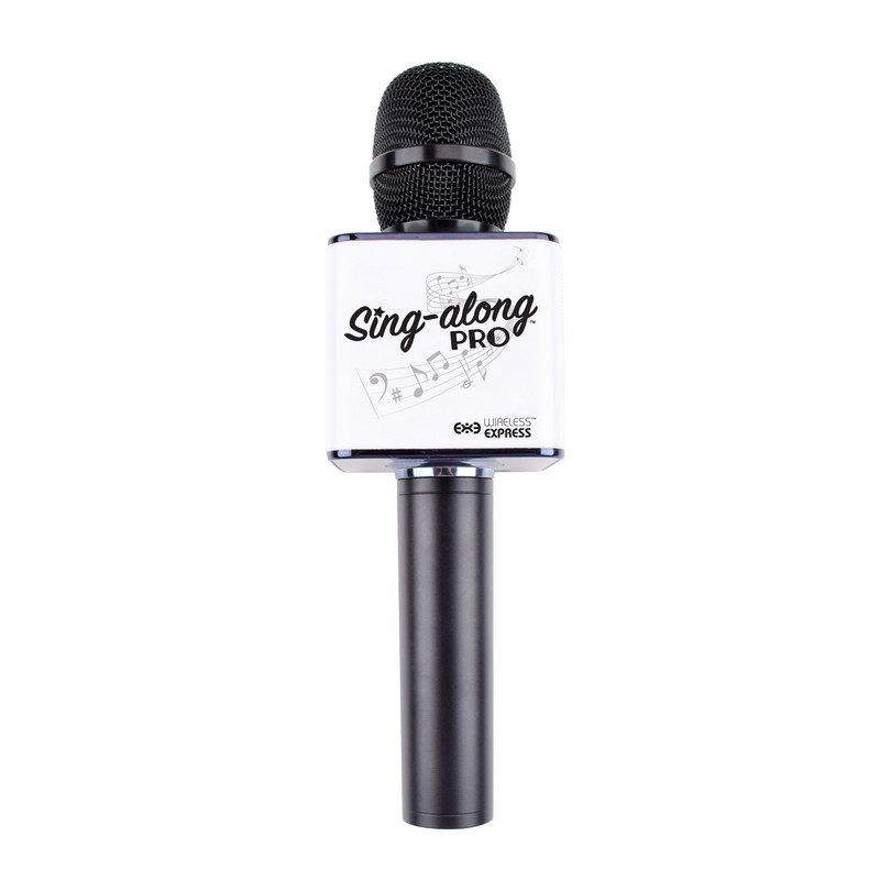 Sing-along Pro Bluetooth Karaoke Microphone & Speaker, Black Sing-along Pro Bluetooth Karaoke Microphone & Speaker, Black