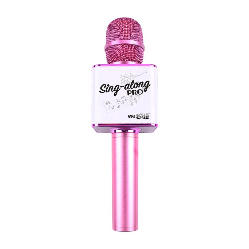 Sing-along Pro Bluetooth Karaoke Microphone & Speaker, Pink Sing-along Pro Bluetooth Karaoke Microphone & Speaker, Pink