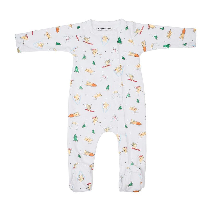 *Exclusive* Original Footie Romper, Winter Dog *Exclusive* Original Footie Romper, Winter Dog