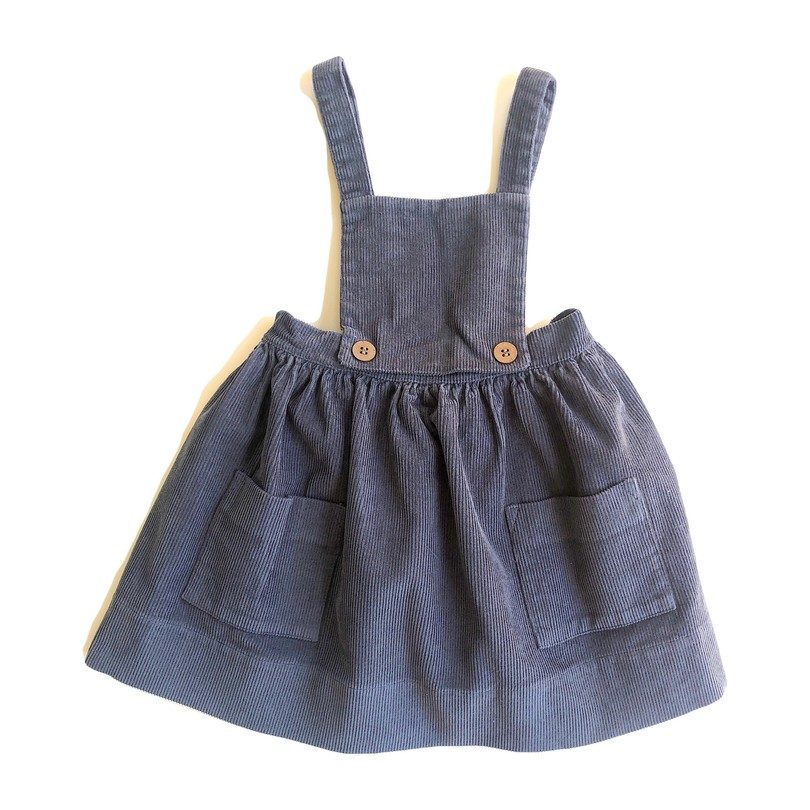 Alejandra Corduroy Dress, Charcoal Alejandra Corduroy Dress, Charcoal