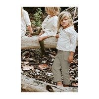 Felipe Cotton Pants, Greige