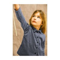 Gabi Corduroy Top, Charcoal