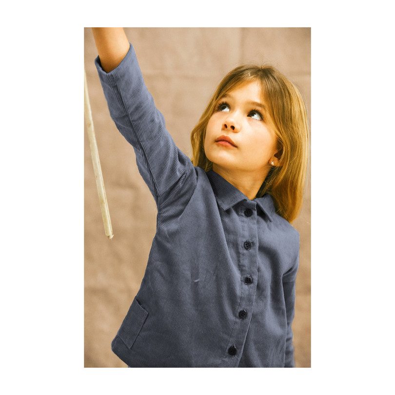 Gabi Corduroy Top, Charcoal Gabi Corduroy Top, Charcoal