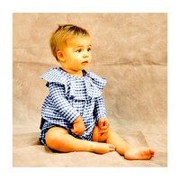 Pepa Poplin Blouse, Charcoal Gingham