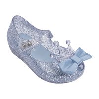 Mini Ultragirl Princess Flat, Silver Glitter