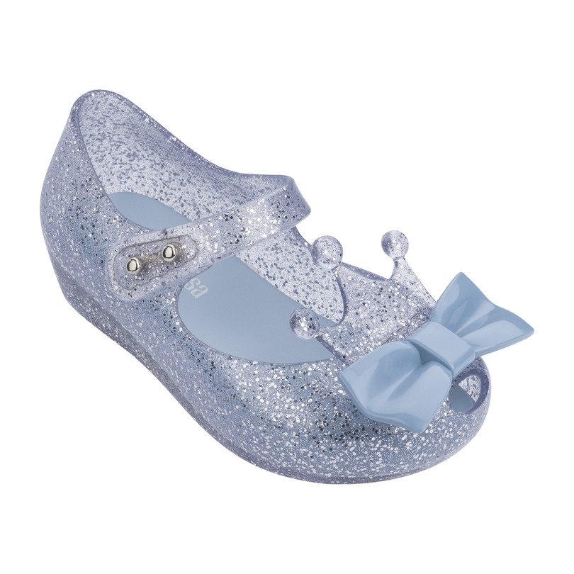 Mini Ultragirl Princess Flat, Silver Glitter Mini Ultragirl Princess Flat, Silver Glitter