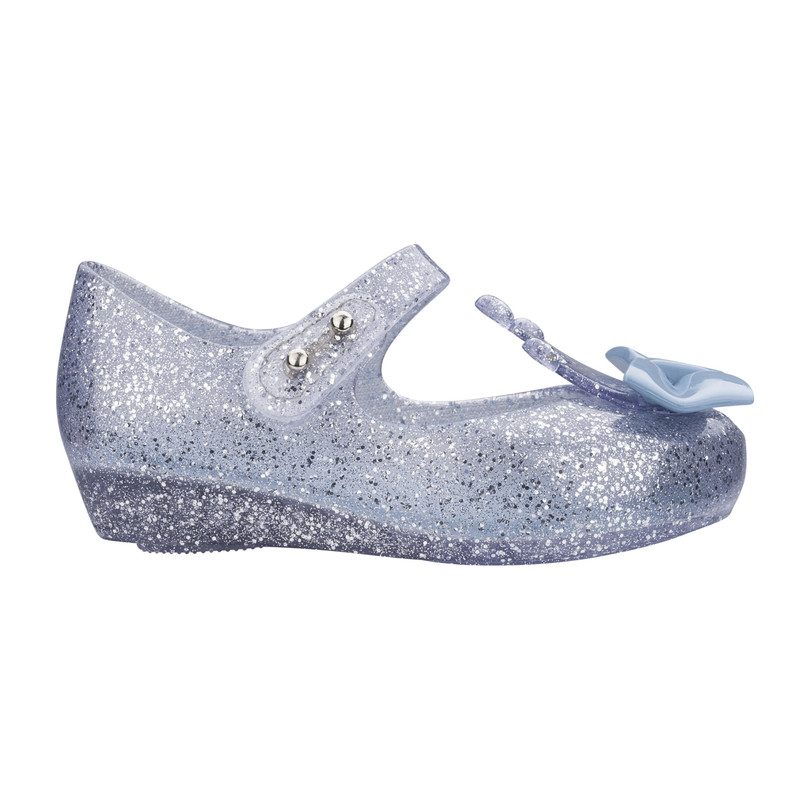 Mini Ultragirl Princess Flat, Silver Glitter Mini Ultragirl Princess Flat, Silver Glitter