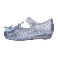 Mini Ultragirl Princess Flat, Silver Glitter