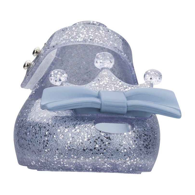 Mini Ultragirl Princess Flat, Silver Glitter Mini Ultragirl Princess Flat, Silver Glitter