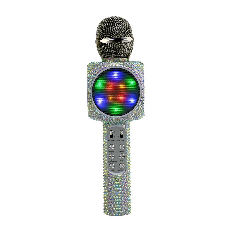 Sing-along Bling Bluetooth Karaoke Microphone, Iridescent Sing-along Bling Bluetooth Karaoke Microphone, Iridescent