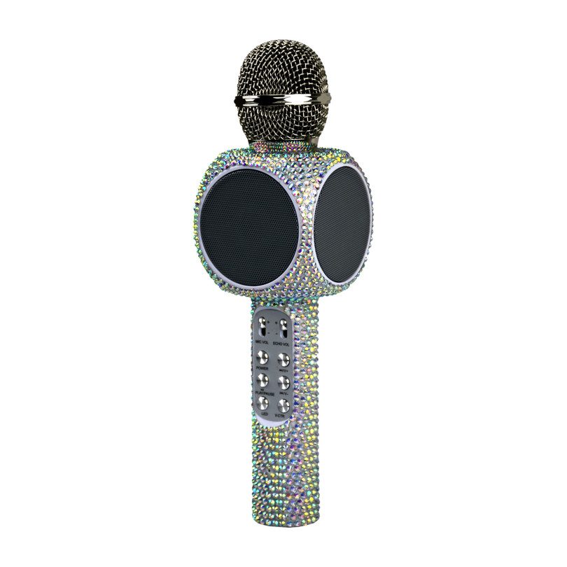 Sing-along Bling Bluetooth Karaoke Microphone, Iridescent Sing-along Bling Bluetooth Karaoke Microphone, Iridescent