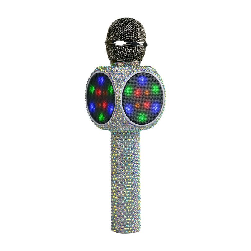 Sing-along Bling Bluetooth Karaoke Microphone, Iridescent Sing-along Bling Bluetooth Karaoke Microphone, Iridescent