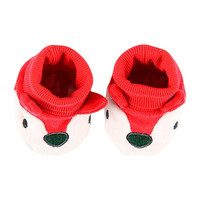 Velvet Bootees, White