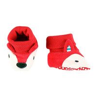 Velvet Bootees, White