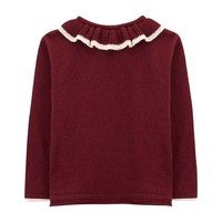 Bridget Knitted Sweater, Tawny Port Bordeaux