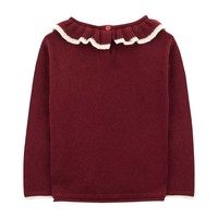 Bridget Knitted Sweater, Tawny Port Bordeaux