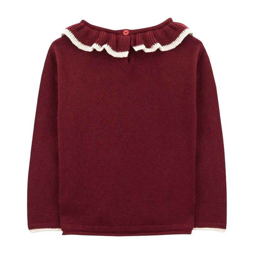 Bridget Knitted Sweater, Tawny Port Bordeaux Bridget Knitted Sweater, Tawny Port Bordeaux