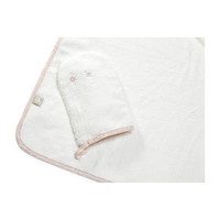 Stokke Hooded Towel, Pink Bee