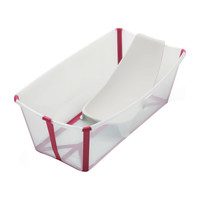 Flexi Bath® Bundle, Tub + Newborn Support, Pink
