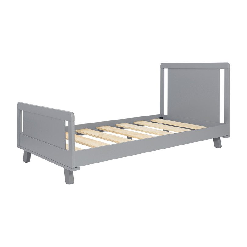 Hudson Platform Twin Bed, Grey Hudson Platform Twin Bed, Grey