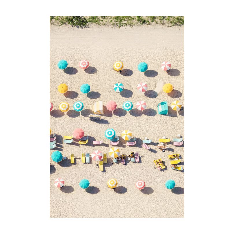 Pastel Beach Umbreallas, Vertical Pastel Beach Umbreallas, Vertical