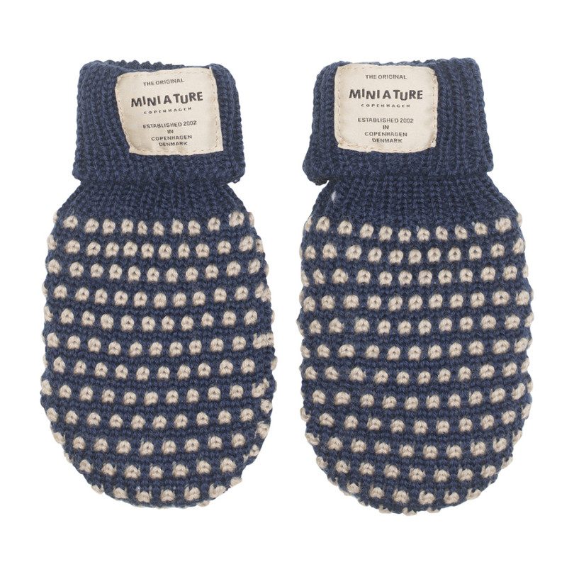 Celie Merino Wool Gloves, Blue Celie Merino Wool Gloves, Blue