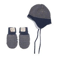 Celie Merino Wool Gloves, Blue